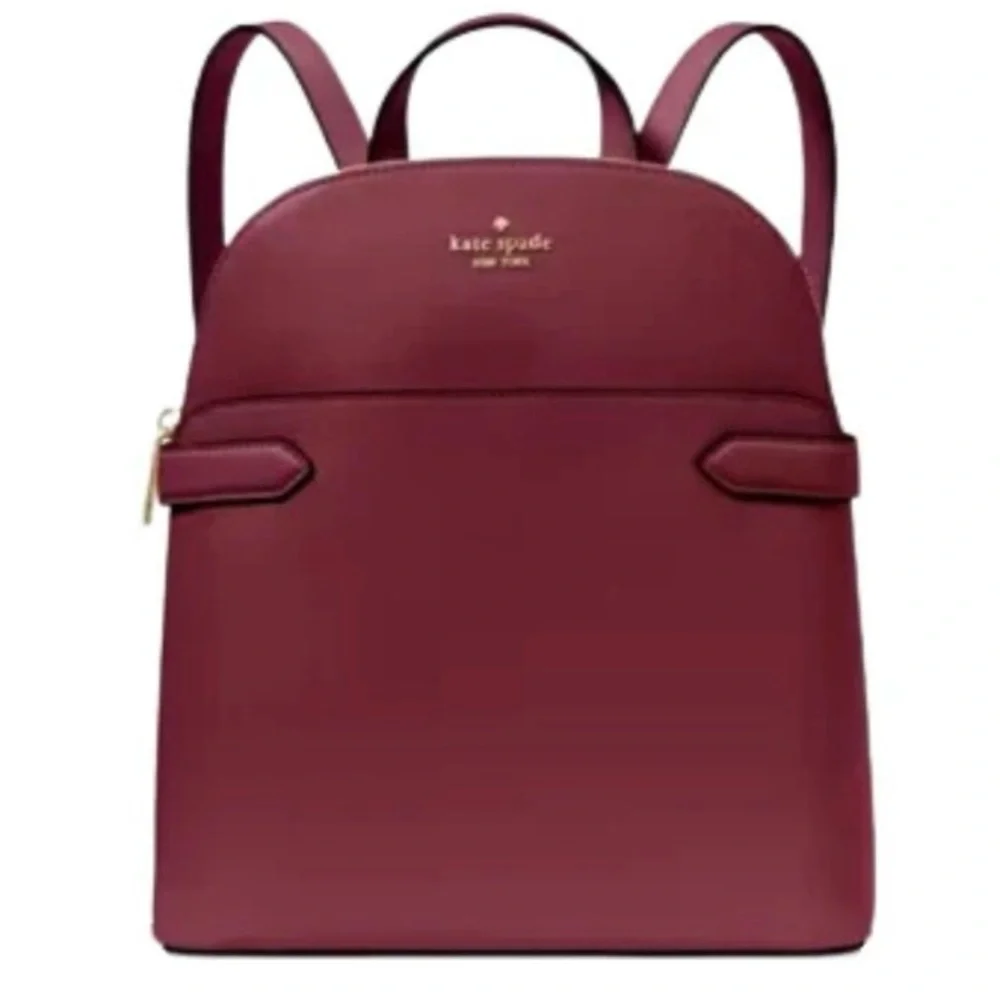 Kate Spade NWT Staci Dome leather Backpack factory wrapped blackberry $359 - Picture 1 of 13